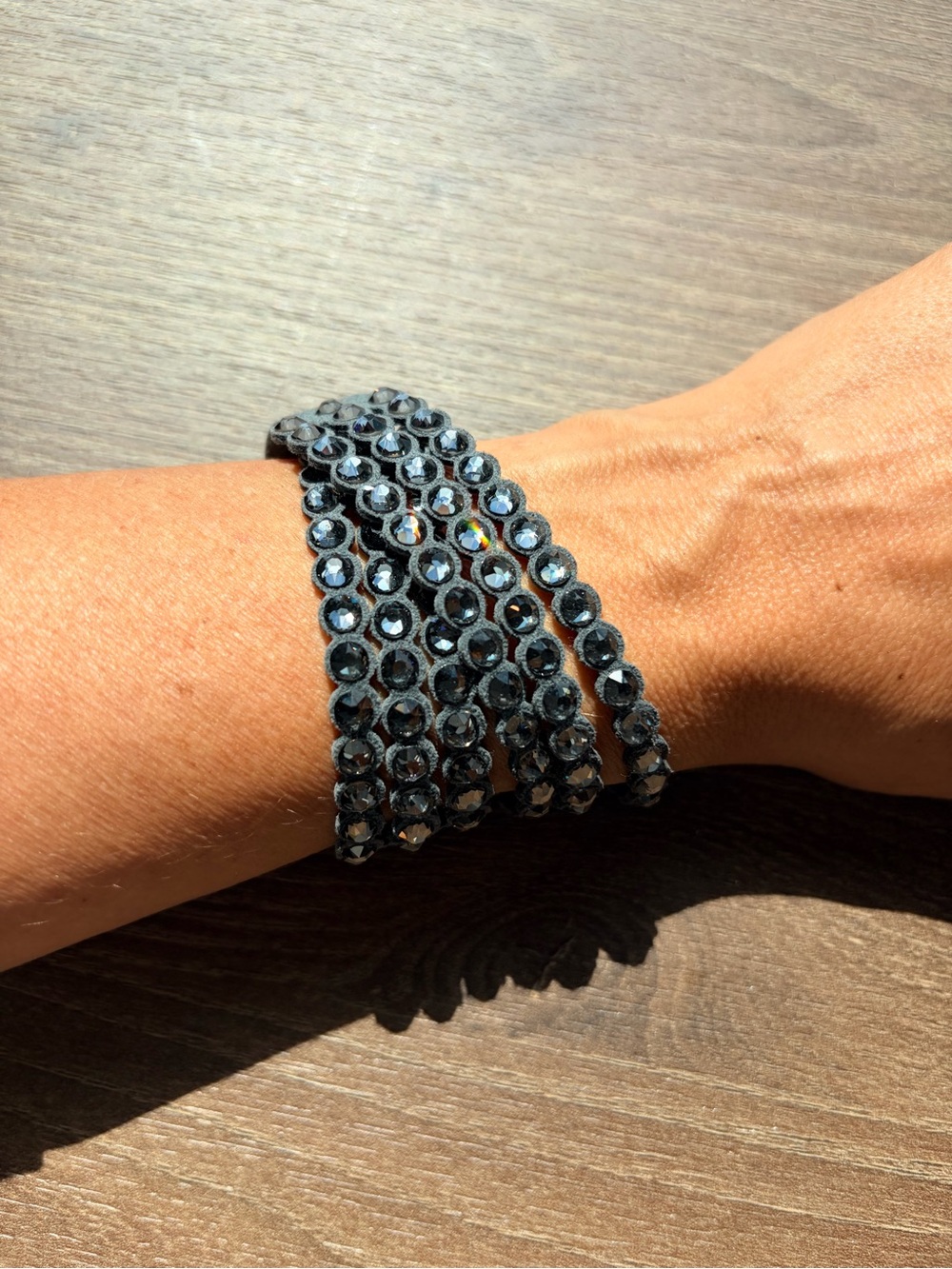 Swarovski Multi-Row Crystal Wrap Bracelet